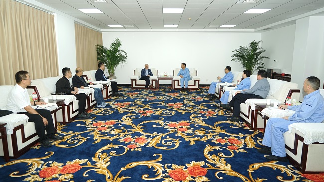 中鋁寧夏能源集團(tuán)黨委書記、董事長丁吉林一行到萬基控股集團(tuán)調(diào)研